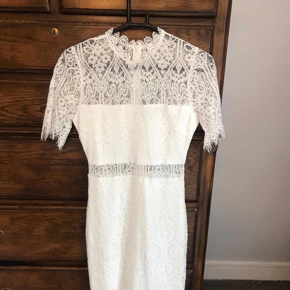 White lace dress
